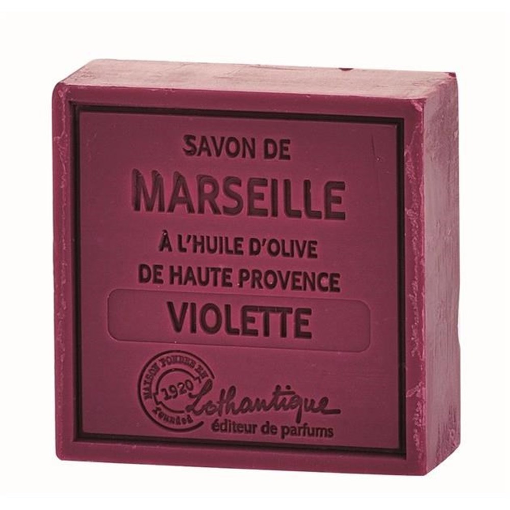 Lothantique Marseillské mýdlo Violet 100 g Lothantique