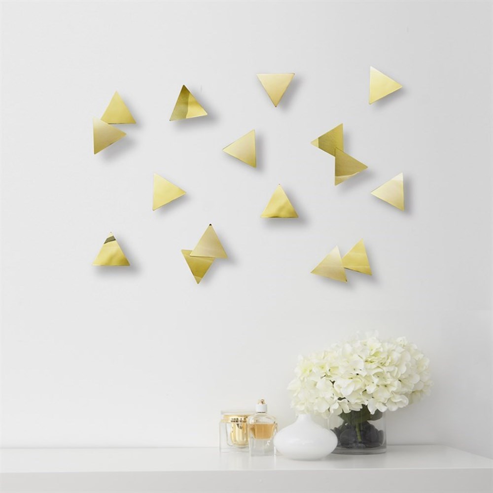 Umbra Dekorace na zeď CONFETTI TRIANGLES SET/16ks Umbra