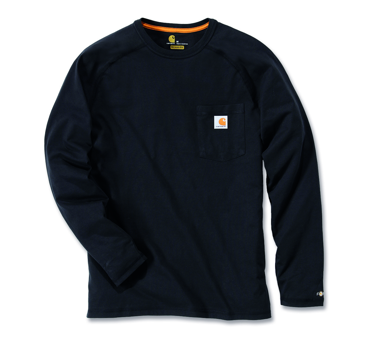 Triko Carhartt černé L FORCE™ Cotton L-Sleeve T-shirt Carhartt