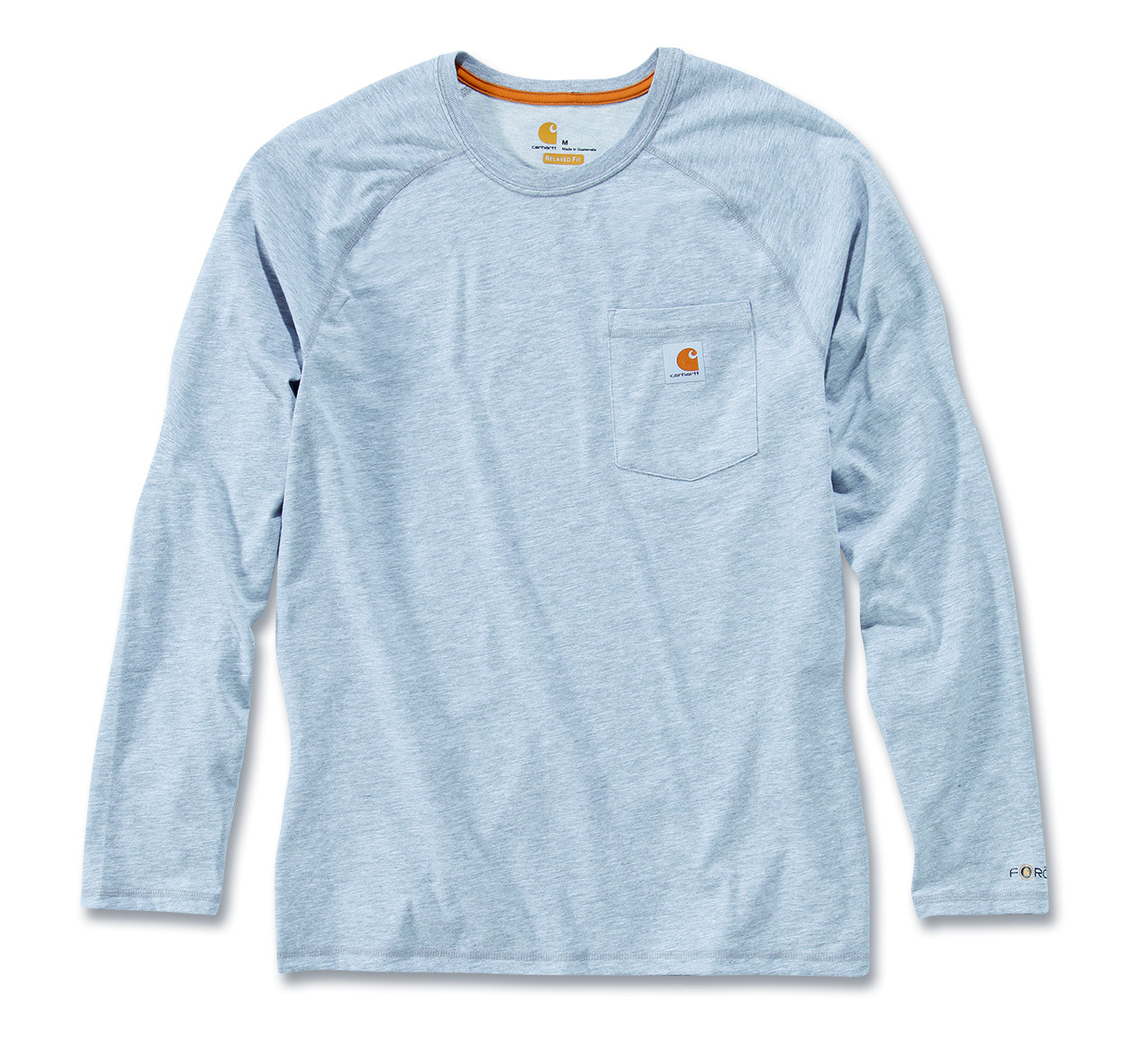 Triko Carhartt šedá M FORCE™ Cotton L-Sleeve T-shirt Carhartt