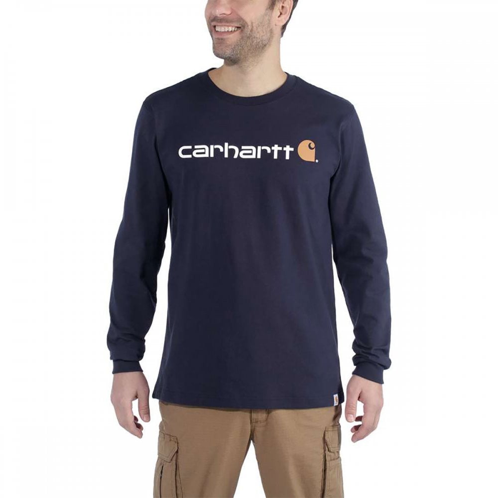 Triko Carhartt Long Sleeve Emea Workwear Signature Graphic T-Shirt - Core Logo Carhartt