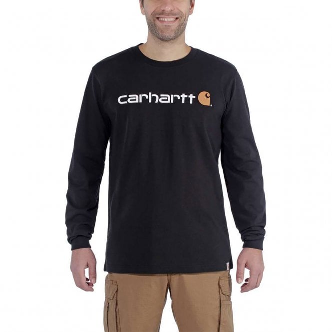 Triko Carhartt Long Sleeve Emea Workwear Signature Graphic T-Shirt - Core Logo Carhartt