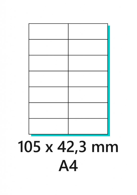 Etiketa 105x42