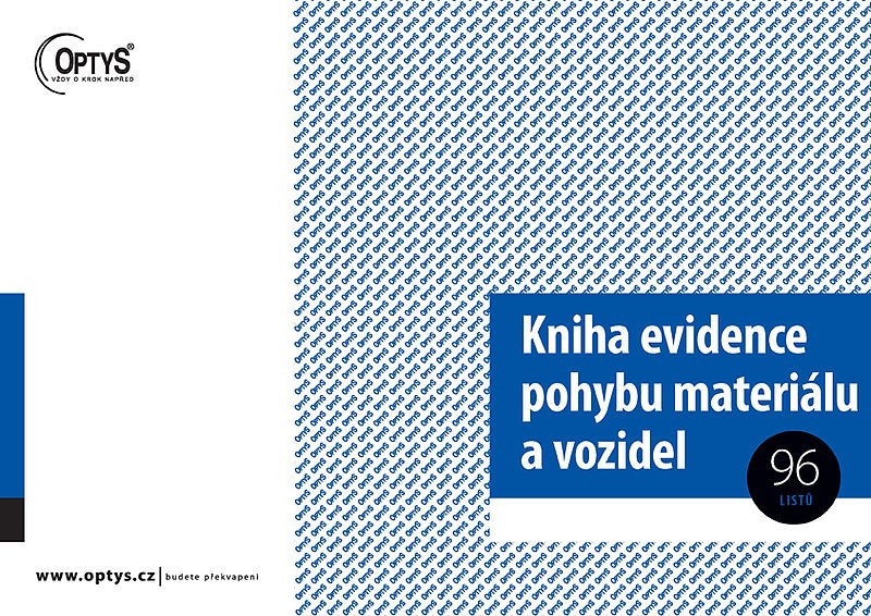 OP 1244 Kniha evidence pohybu materiálu a vozidel A4 96 listů Papermax-cz