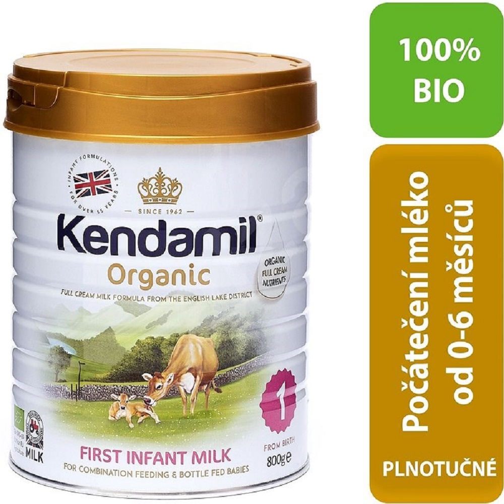 Kendamil 1  BIO/organické plnotučné kojenecké mléko 1 (800g) Darjeeling.cz