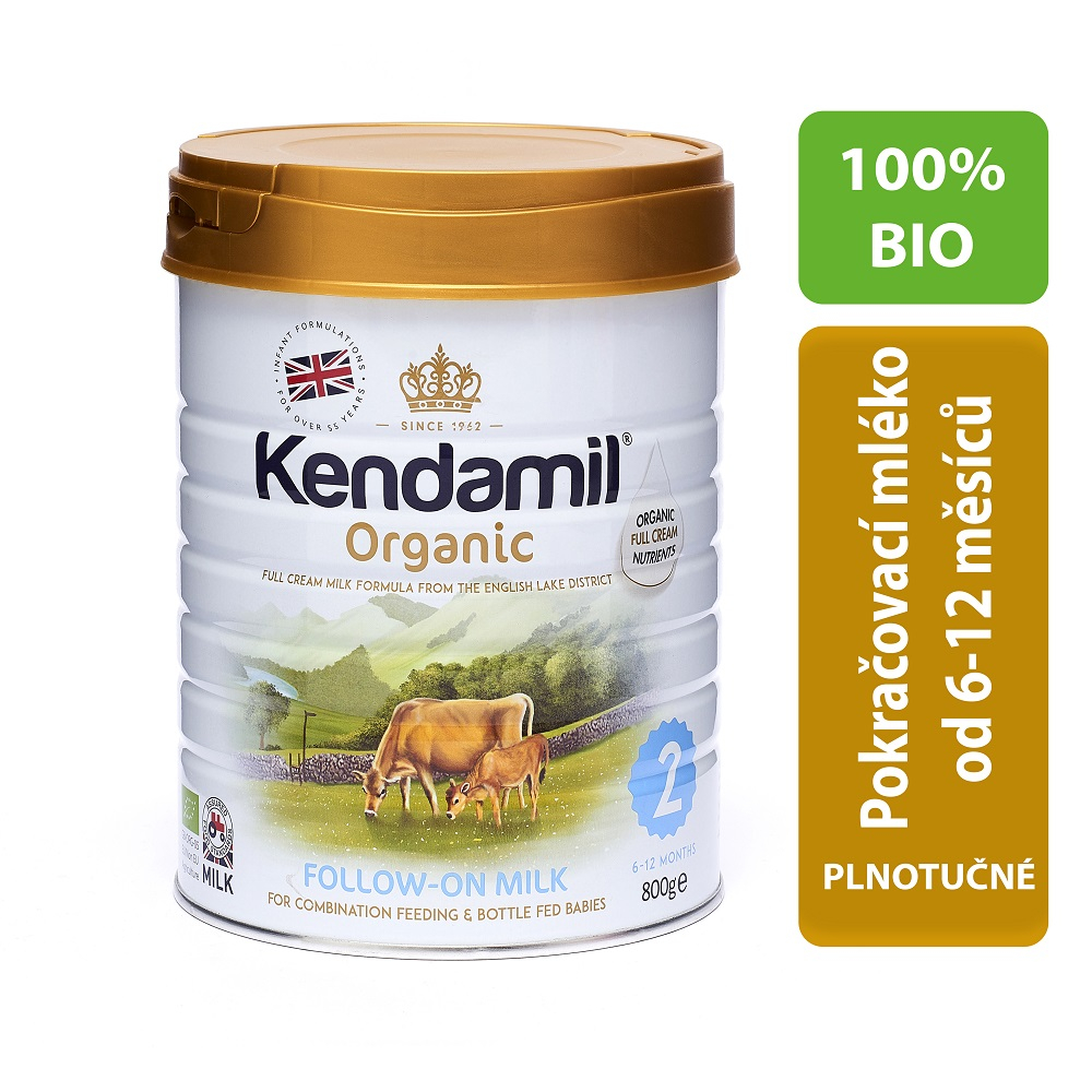 KENDAMIL 2 BIO Organické kojenecké mléko pokračovací 800 g Darjeeling.cz