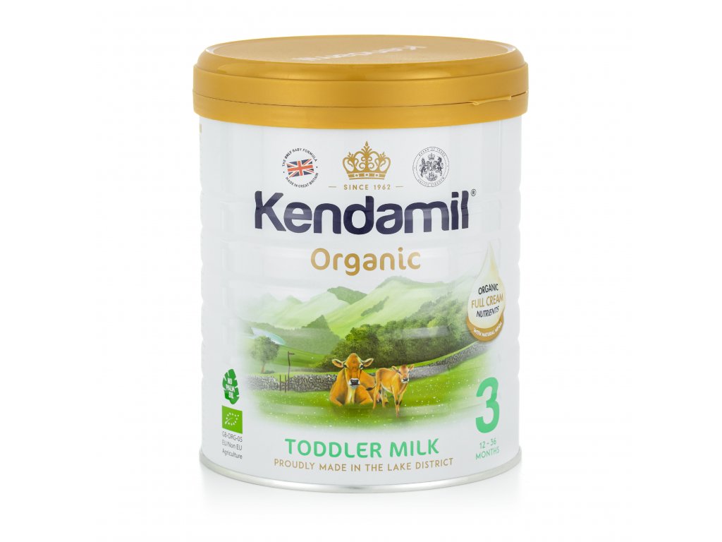 KENDAMIL 3 BIO Organické batolecí mléko 800 g DHA+ Darjeeling.cz