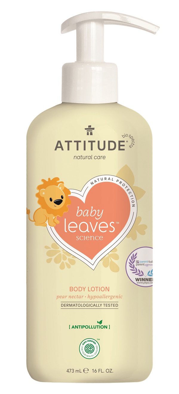 Dětské tělové mléko ATTITUDE Baby leaves s vůní hruškové šťávy 473 ml Darjeeling.cz