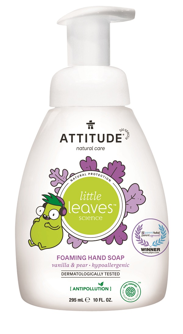 Dětské pěnivé mýdlo na ruce ATTITUDE Little leaves s vůní vanilky a hrušky 295 ml Darjeeling.cz