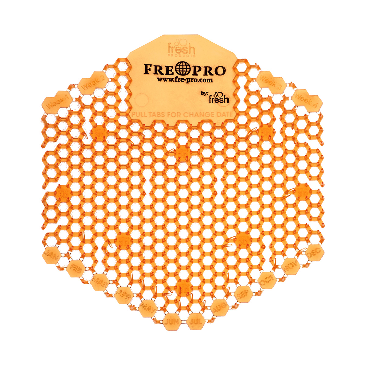 Fre Pro Pisoárové sítko WAVE 3D – 2 ks v balení Vůně: Mango (oranžová) Fre Pro