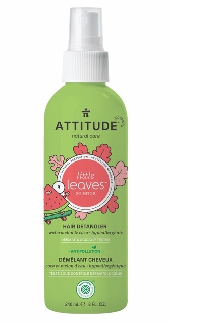 Sprej pro snadné rozčesávání dětských vlásků ATTITUDE Little leaves s vůní melounu a kokosu 240 ml Darjeeling.cz