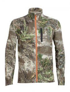 Icebreaker Mens IKA LS Zip Real Tree M Icebreaker