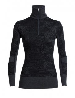 Icebreaker Wmns Affinity LS Half Zip Flurry XS Icebreaker