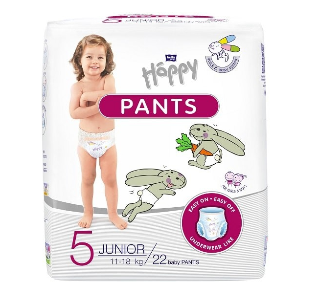 Bella Happy Pants 5 Junior (11-18 kg) 22 ks Darjeeling.cz