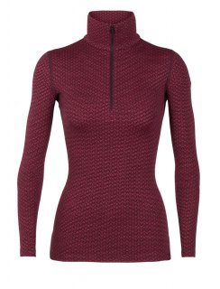 Icebreaker Wmns 250 Vertex LS Half Zip Mountain Dash XS Icebreaker