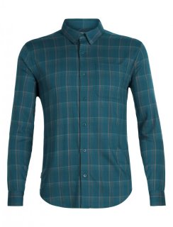 Icebreaker Mens Compass Flannel LS Shirt M Icebreaker