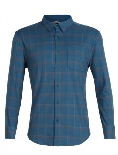 Icebreaker Mens Compass Flannel LS Shirt M Icebreaker