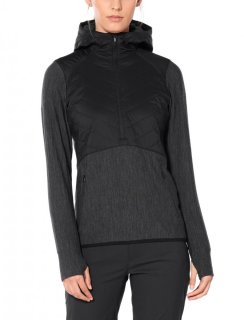 Icebreaker Wmns Descender Hybrid LS Half Zip Hood S Icebreaker