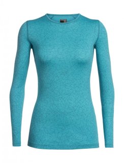 Icebreaker Wmns 200 Oasis LS Crewe Sky Paths XL Icebreaker