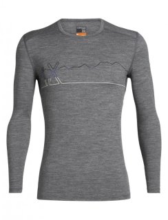 Icebreaker Mens 200 Oasis LS Crewe Single Line Ski XL Icebreaker