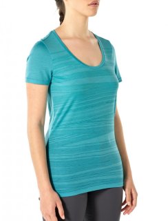 Icebreaker Wmns Tech Lite SS Scoop 1000 Lines M Icebreaker