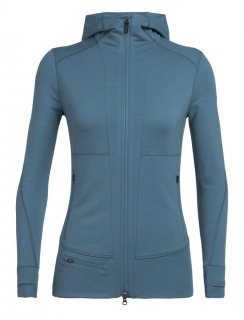 Icebreaker Wmns Quantum II LS Zip Hood M Icebreaker