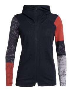 Icebreaker Wmns Away II LS Zip Hood M Icebreaker