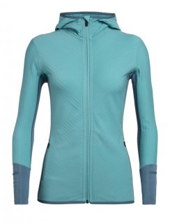 Icebreaker Wmns Descender  LS  Zip Hood M Icebreaker