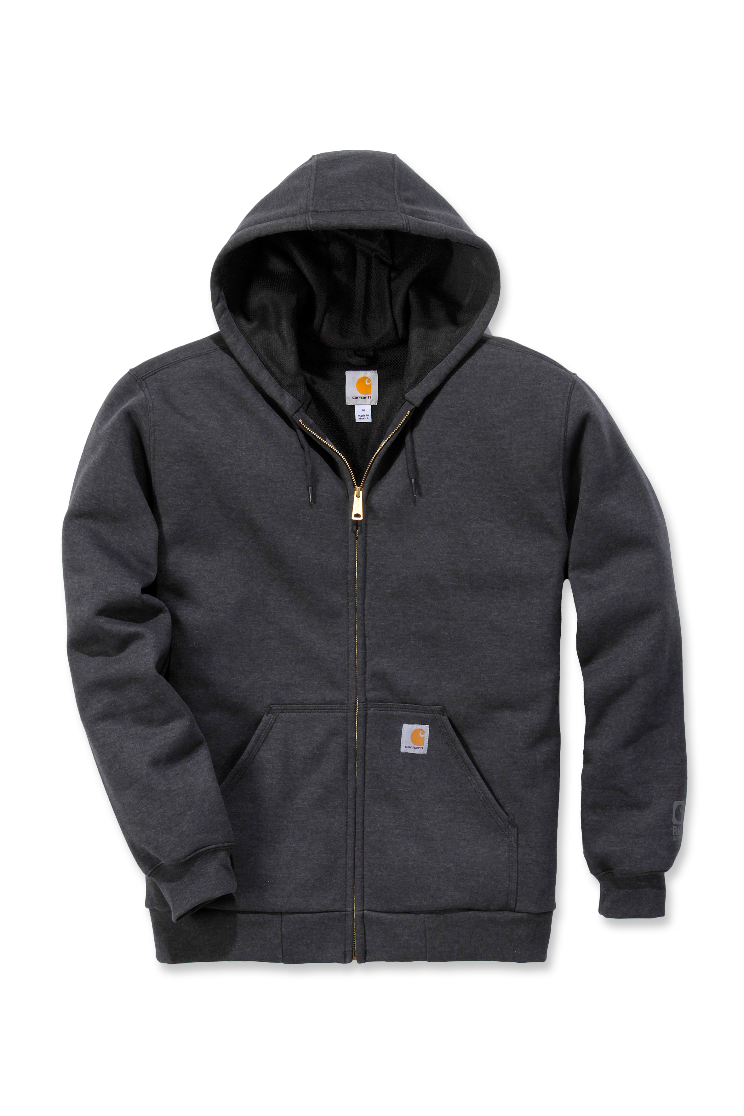 Mikina Carhartt tmavě šedá M Rutland Thermal Lined Zip Front Sweatshirt Carhartt