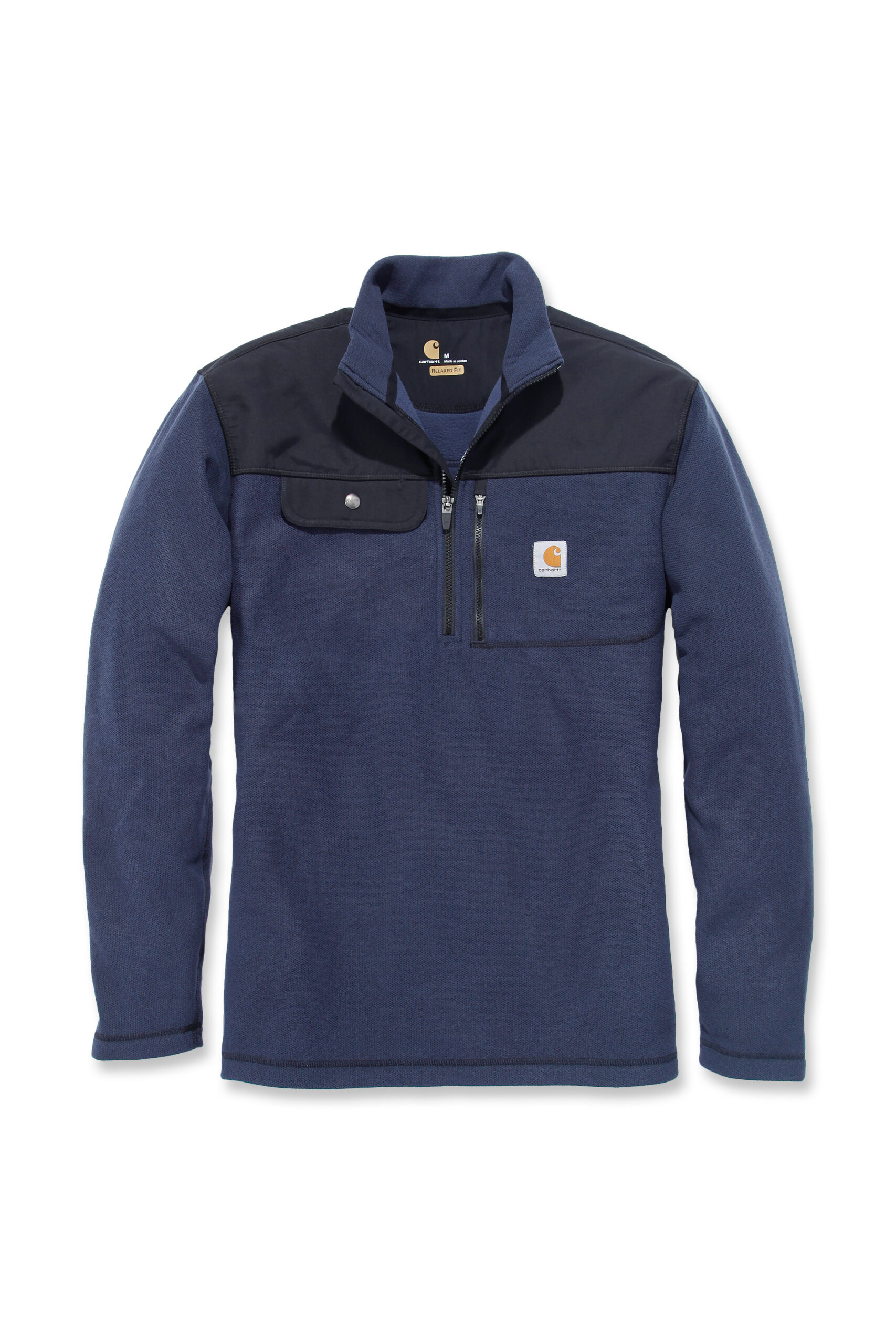 Mikina Carhartt modrá M Fallon Half-zip Sweatshirt Carhartt