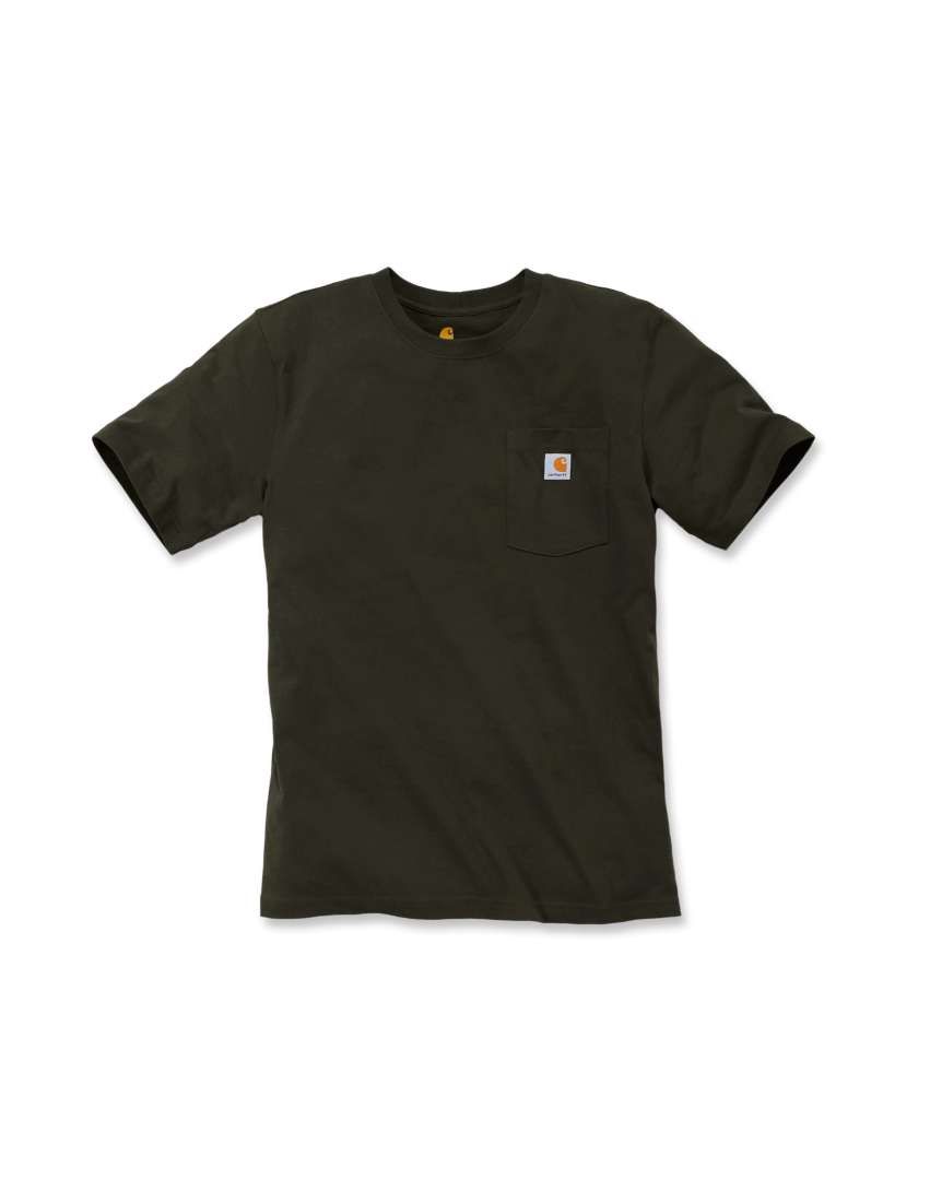 Triko Carhartt tmavě šedá Workwear Pocket Short S-Sleve T-shirt Carhartt