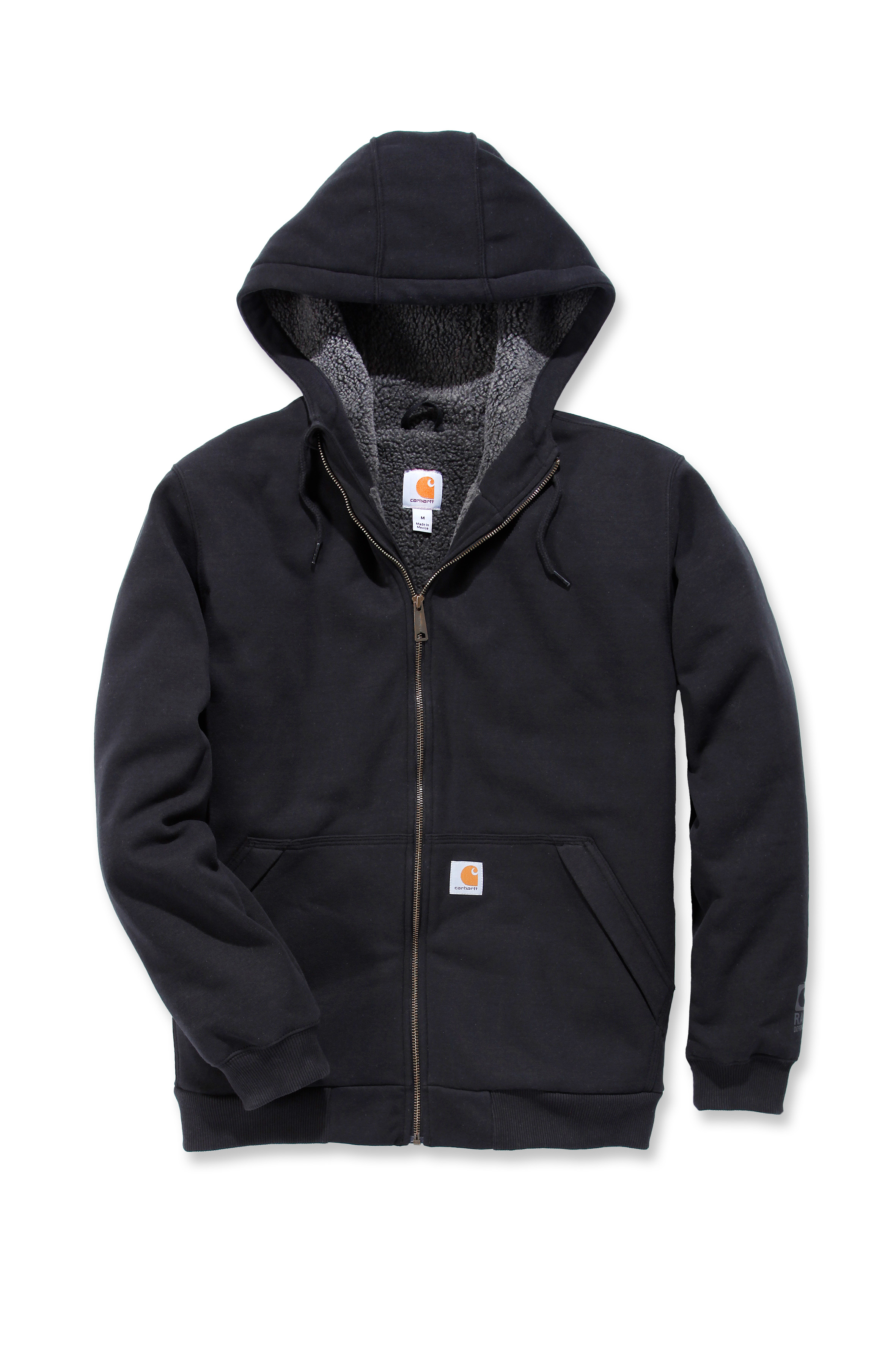 Mikina Carhartt černá M Sherpa-Lined Midweight Full-Zip Sweatshirt Carhartt