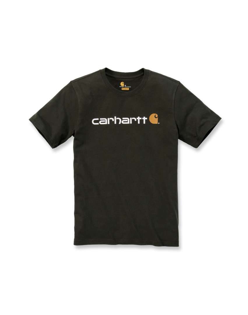 Triko Carhartt tmavě šedé Emea Core Logo Workwear XS-Sleve T-shirt Carhartt