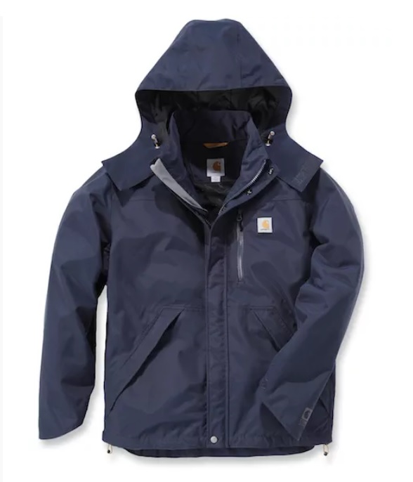 Bunda Carhartt modrá M Waterproof Breathable Jacket Carhartt