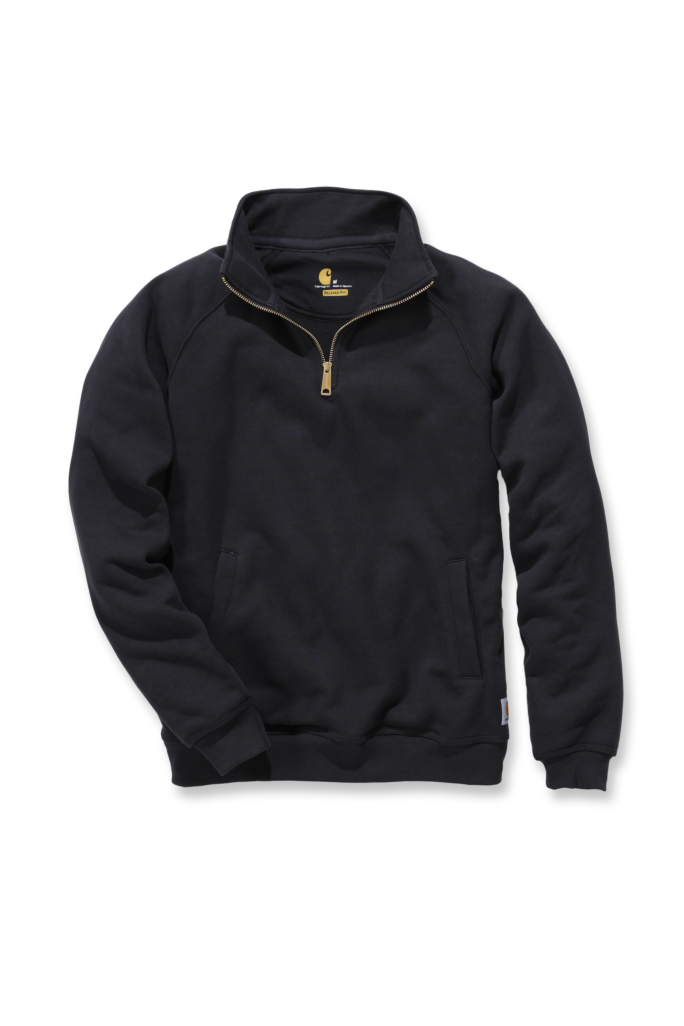 Mikina Carhartt černá M Midweight quarter zip mock neck sweatshirt Carhartt