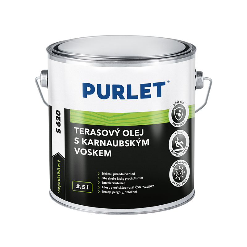 PURLET S620 terasový olej na dřevo trans. 2