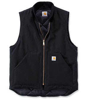 Vesta Carhartt černá Duck Vest Arctic Quilt Lined Carhartt