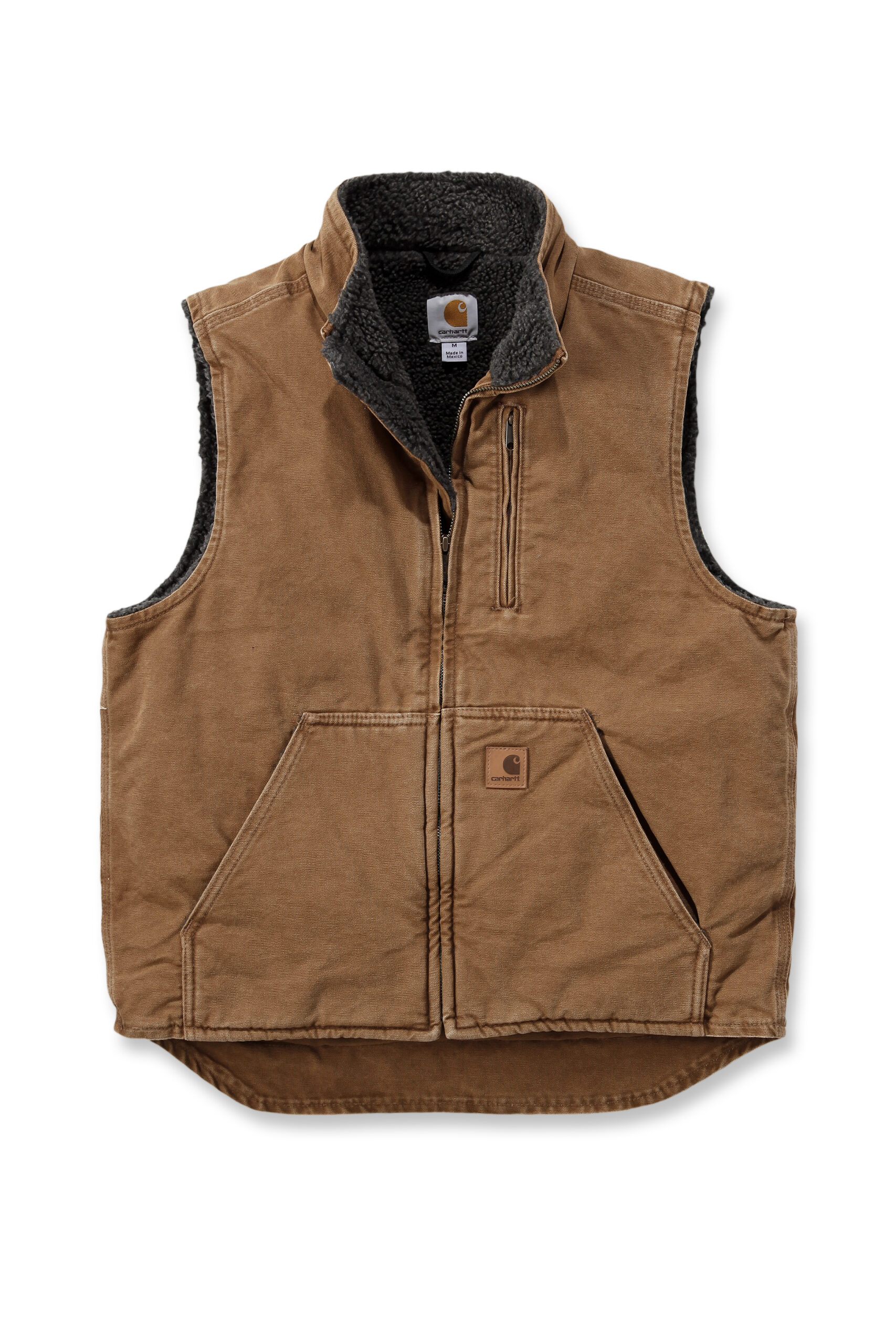 Vesta Carhartt hnědá Mock Neck Vest Carhartt