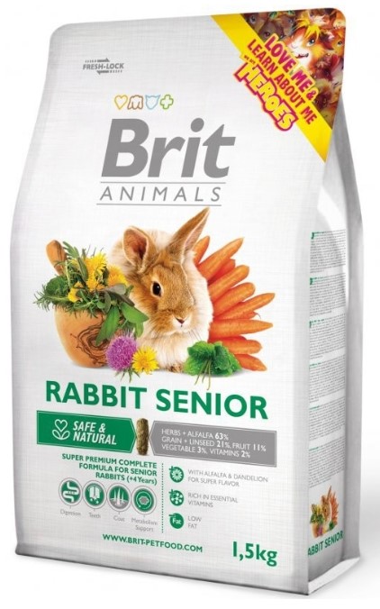 Brit animals rabbit senior complete 1