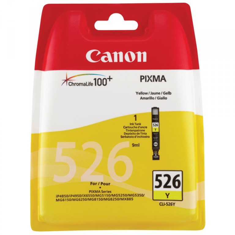 Canon CLI-526 Y originální cartridge žlutá Papermax-cz