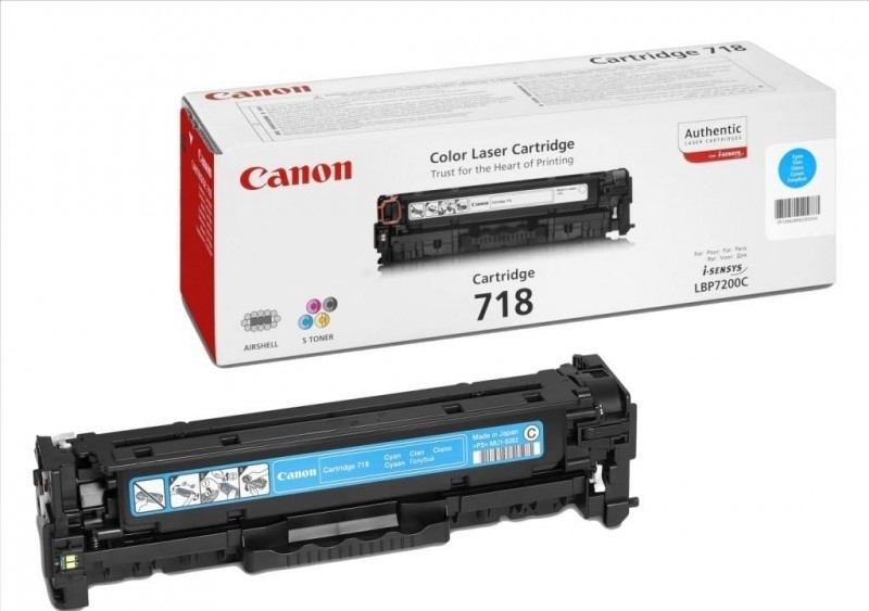 Canon CRG-718C originální toner cyan pro LBP-7200Cdn