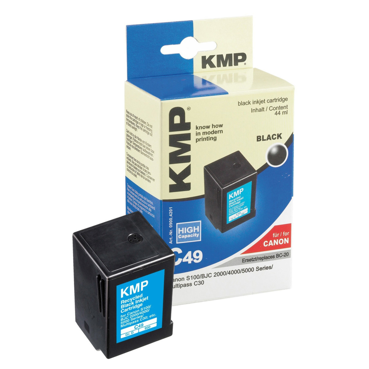 Kompatibilní KMP Cartridge Canon BC 20