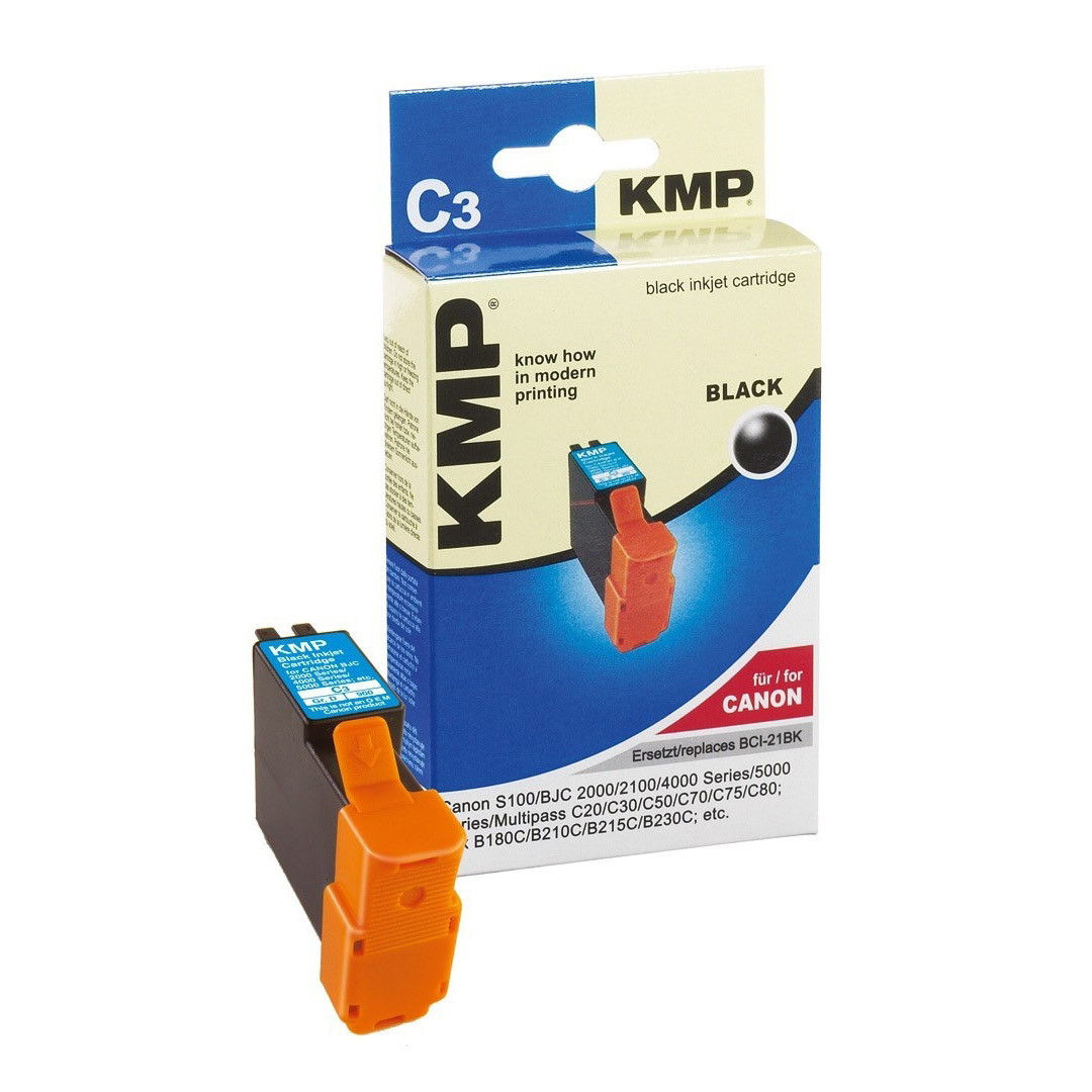 Kompatibilní KMP Cartridge Canon BCI-21BK