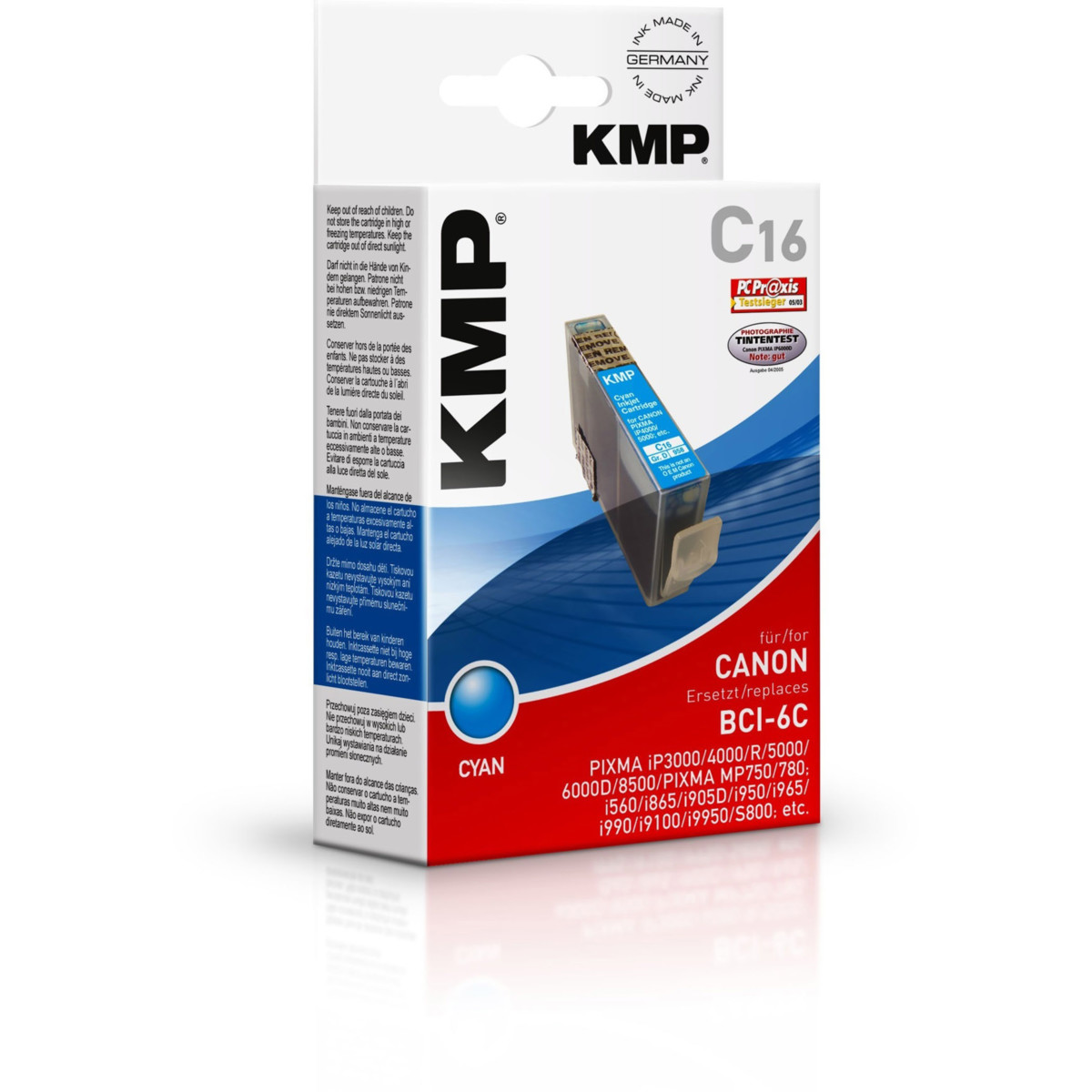 Kompatibilní KMP Cartridge Canon BCI-6C