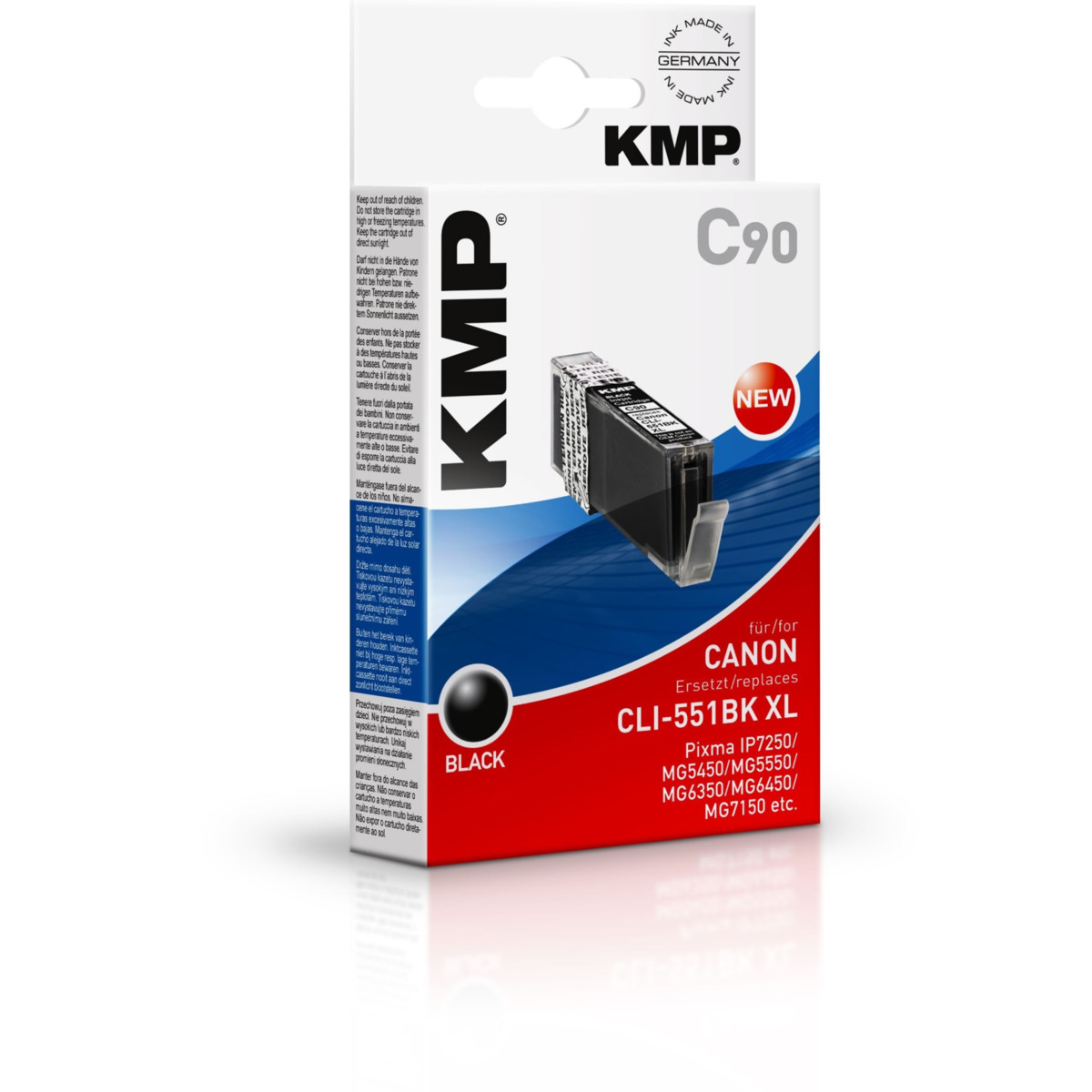 Kompatibilní KMP Cartridge Canon CLI-551XLBK