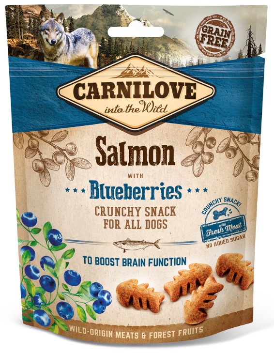 Carnilove dog crunchy snack salmon & blueberries 200g eMazel-cz