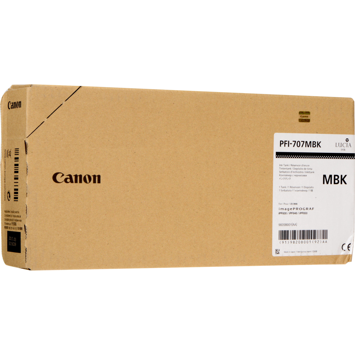 Cartridge Canon PFI-707MBK