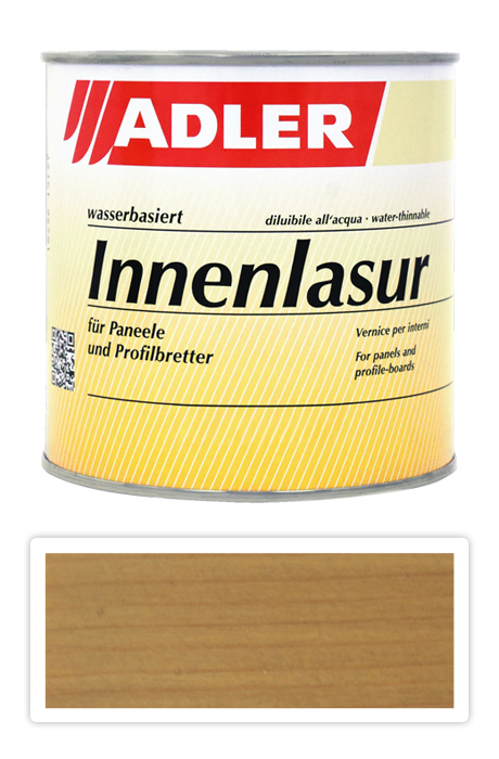 ADLER Innenlasur - vodou ředitelná lazura na dřevo pro interiéry 0.75 l Linde LW 11/3 ADLER