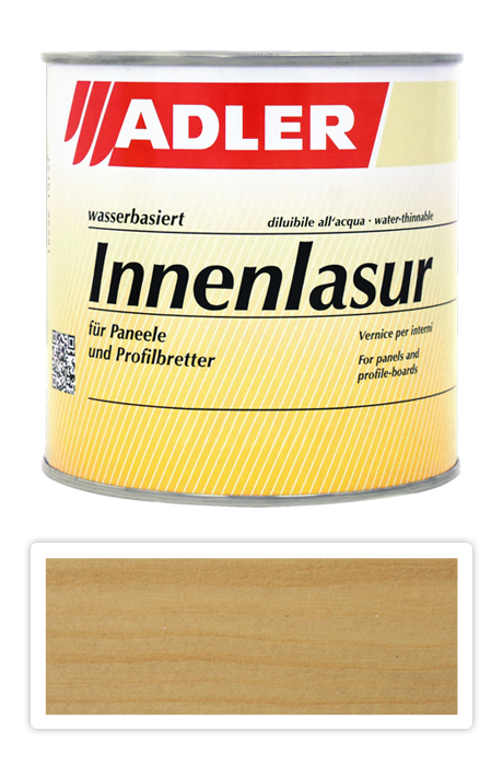 ADLER Innenlasur UV 100 - přírodní lazura na dřevo pro interiéry 0.75 l Crémant ST 13/3 ADLER