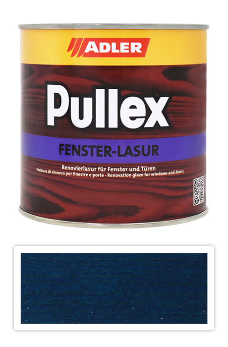 ADLER Pullex Fenster Lasur - renovační lazura na okna a dveře 0.75 l Blauer Morpho ST 07/1 ADLER